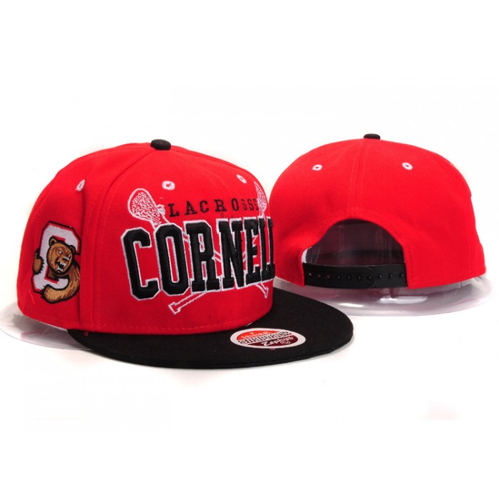 NCAA Cornell Big Red Bear Z Snapback Hat #01
