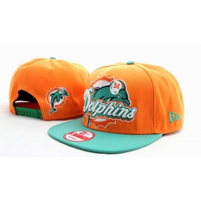 NFL Miami Dolphin Snapback Hat NU05