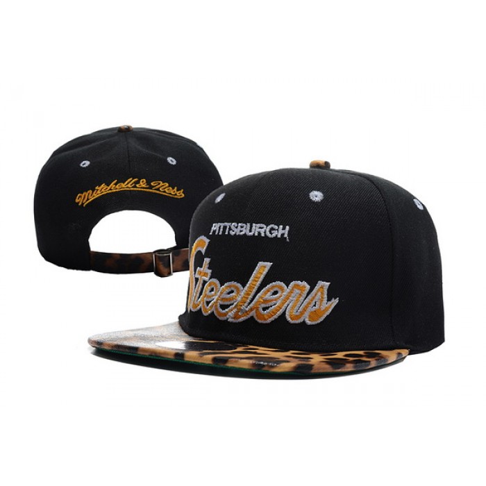NFL Pittsburgh Steelers M&N Strapback Hat id10 Enjoy